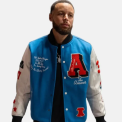 Allen Iverson The Answer Stephen Curry Melton Varsity Jacket