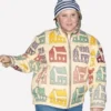 Amy Schumer NYC 2025 Sea Colorful House Print Jacket