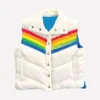 Ashton Kutcher That 70s Show Puffer Vest White