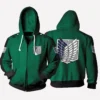 Attack On Titan Hoodie Green
