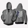 Attack On Titan Hoodie Grey