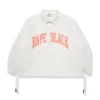 BAPE Oversized White Coach Jacket for Sale