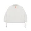 BAPE White Oversized Coach Jacket