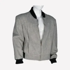 Back To The Future Thomas F Wilson Grey Wool Jacket