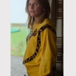 Sharon Horgan Leopard Yellow Sweatshirt