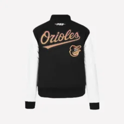 Baltimore Orioles Game Day Classics Black Varsity Jacket