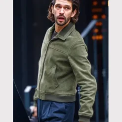 Ben Whishaw Black Doves Suede Jacket