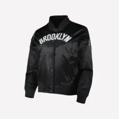 Brooklyn Nets Classics Satin Black Jacket