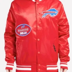 Buffalo Bills Old English Red Bomber Jacket
