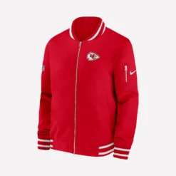 Kansas City Chiefs Sideline Coach Red Bomber Jacket