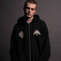 Darc Sport Moth Forever Chambers Black Zip Hoodie