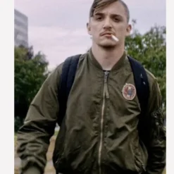 Dinner in America Kyle Gallner Jacket Green