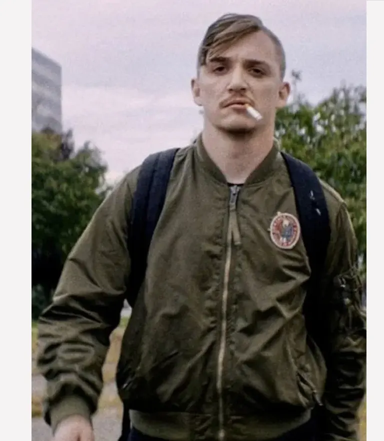 Dinner in America Kyle Gallner Bomber Jacket Dinner in America Kyle Gallner Jacket Green