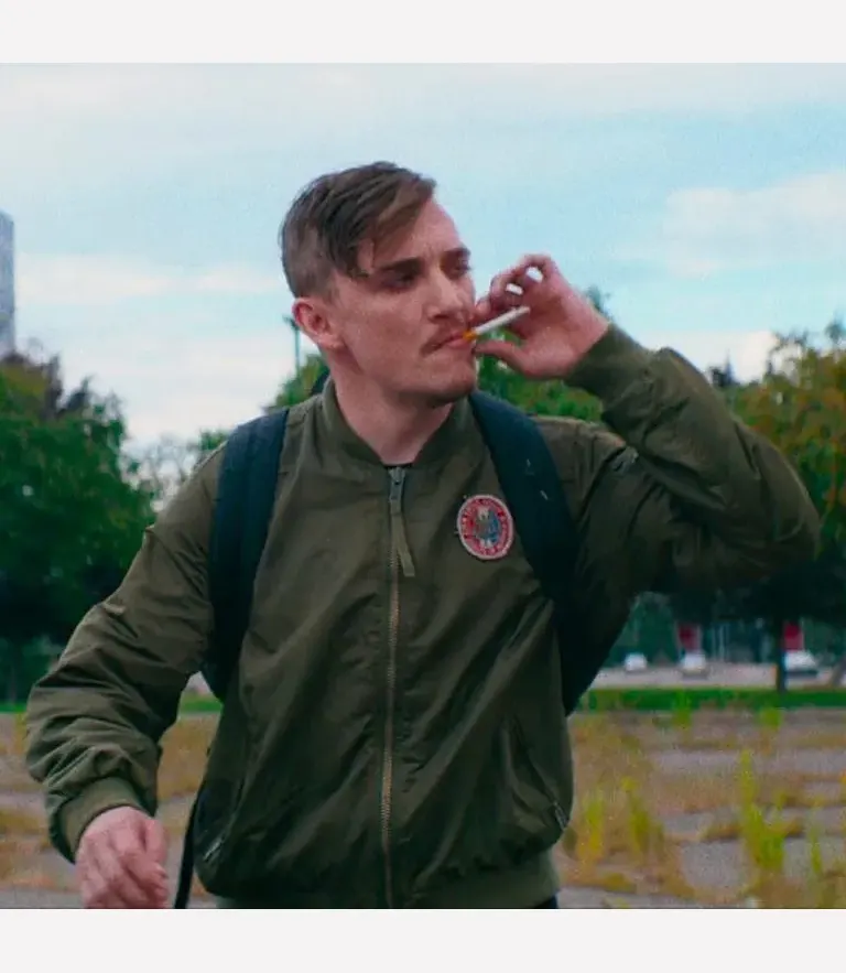 Dinner in America Kyle Gallner Jacket Green Dinner in America Kyle Gallner Bomber Jacket