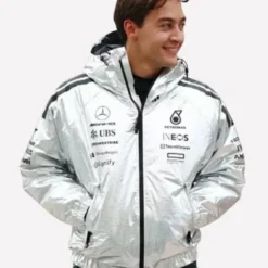 George Russell Mercedes Silver Jacket