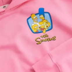 H&M Homer Simpson Pink Hoodie