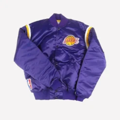 LA 80s Lakers Satin Purple Jacket