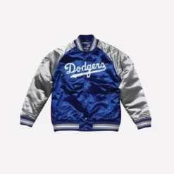 Los Angeles Dodgers Blue and Grey Varsity Jacket