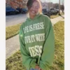 Life Is Fresh Live It With Jesus Hoodie Green