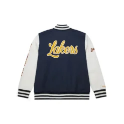 Los Angeles Lakers Washed Fleece Varsity Jacket for Sale