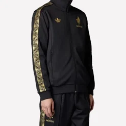 2025 Adidas Mexico Gold Track Jacket Black