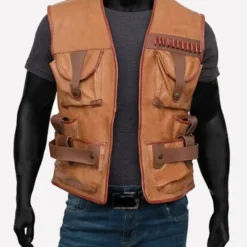Paul Hogan Crocodile Dundee Leather Vest
