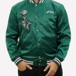 Seth Rogen Platonic Green Varsity Jacket