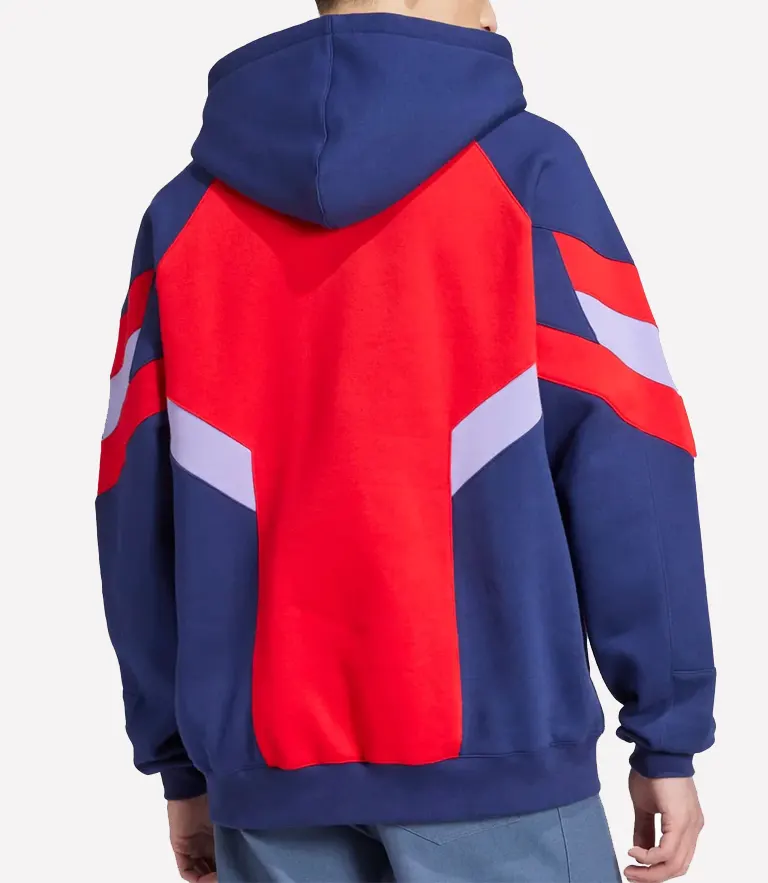 Red & Blue Arsenal Pullover Hoodie Arsenal Red & Blue Pullover Hoodie
