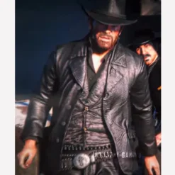 Arthur Morgan RDR2 Leather Blazer Black