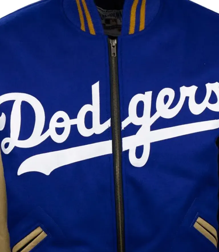 Royal 1951 Brooklyn Dodgers Varsity Leather Jacket Royal 1951 Brooklyn Dodgers Bomber Jacket