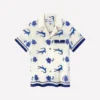 Sam Nivola Crocodile & Floral Print Shirt