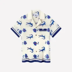 Sam Nivola Crocodile & Floral Print Shirt