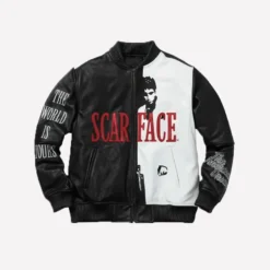 Scarface Tony Montana Leather Jacket Black