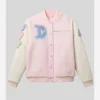 Stoney Clover Lane Disneyland Varsity Jacket Pink
