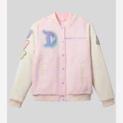 Stoney Clover Lane Disneyland Varsity Jacket Pink