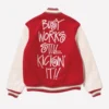 Stussy Bape Red Varsity Jacket