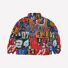 Supreme Mesh Jersey Puffer Jacket Multicolor