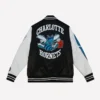 Team Origins Charlotte Hornets Satin Black Jacket