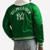 Tokyo Series Polo Ralph Lauren Yankees Satin Jacket Green