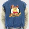 Winnie The Pooh Denim Varsity Jacket Blue