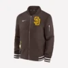 2025 San Diego Padres Brown Authentic Collection Bomber Jacket