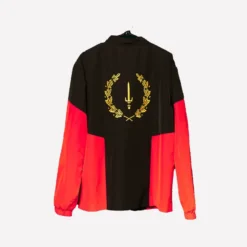 Black American Heritage Flag Jacket Red