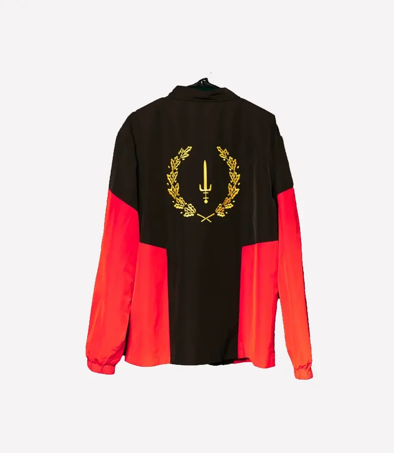 American Heritage Black Flag Zip-up Jacket Black American Heritage Flag Jacket Red