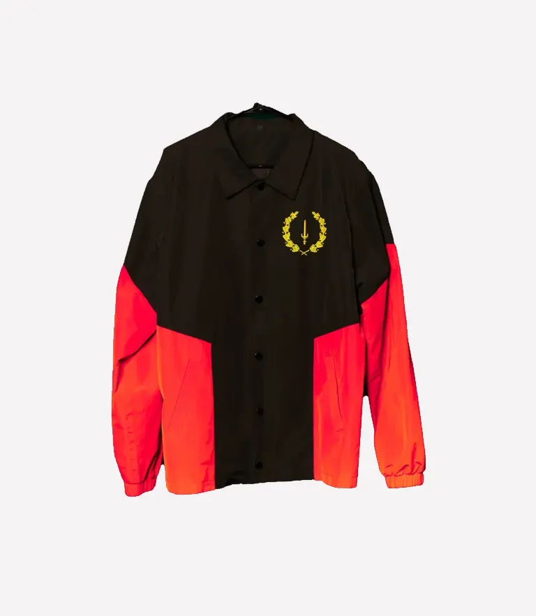 Black American Heritage Flag Jacket Red American Heritage Black Flag Zip-up Jacket