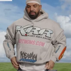 Drake KRR Kart Riba Racing Hot Moms Hoodie Grey