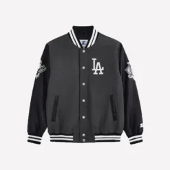 LA Dodgers First Rounder Varsity Black Jacket