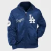Los Angeles Dodgers New Era x Alpha Industries Bomber Jacket Blue