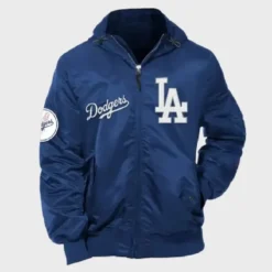 Los Angeles Dodgers New Era x Alpha Industries Bomber Jacket Blue