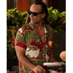 The White Lotus Season 3 Walton Goggins Crane Printed Shirt