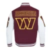 Washington Commanders Mashup Rib Varsity Jacket